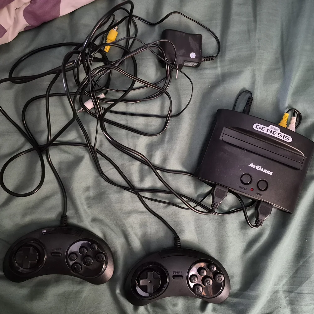 Genesis Black Console with Controllers